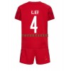 Maillot de Supporter Danemark Simon Kjaer 4 Domicile Coupe du Monde 2022 Pour Enfant